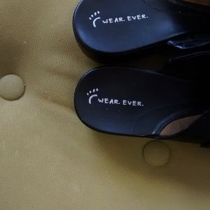 Wear. Ever. Shoes - BLACK SLIP ON CLOGS Wear. Ever. Shoes - BLACK SLIP ON CLOGS